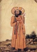 Devotee with Large Turban